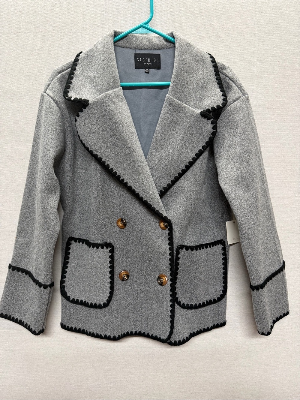NWT Story On LA Double-Breasted Blazer - size M